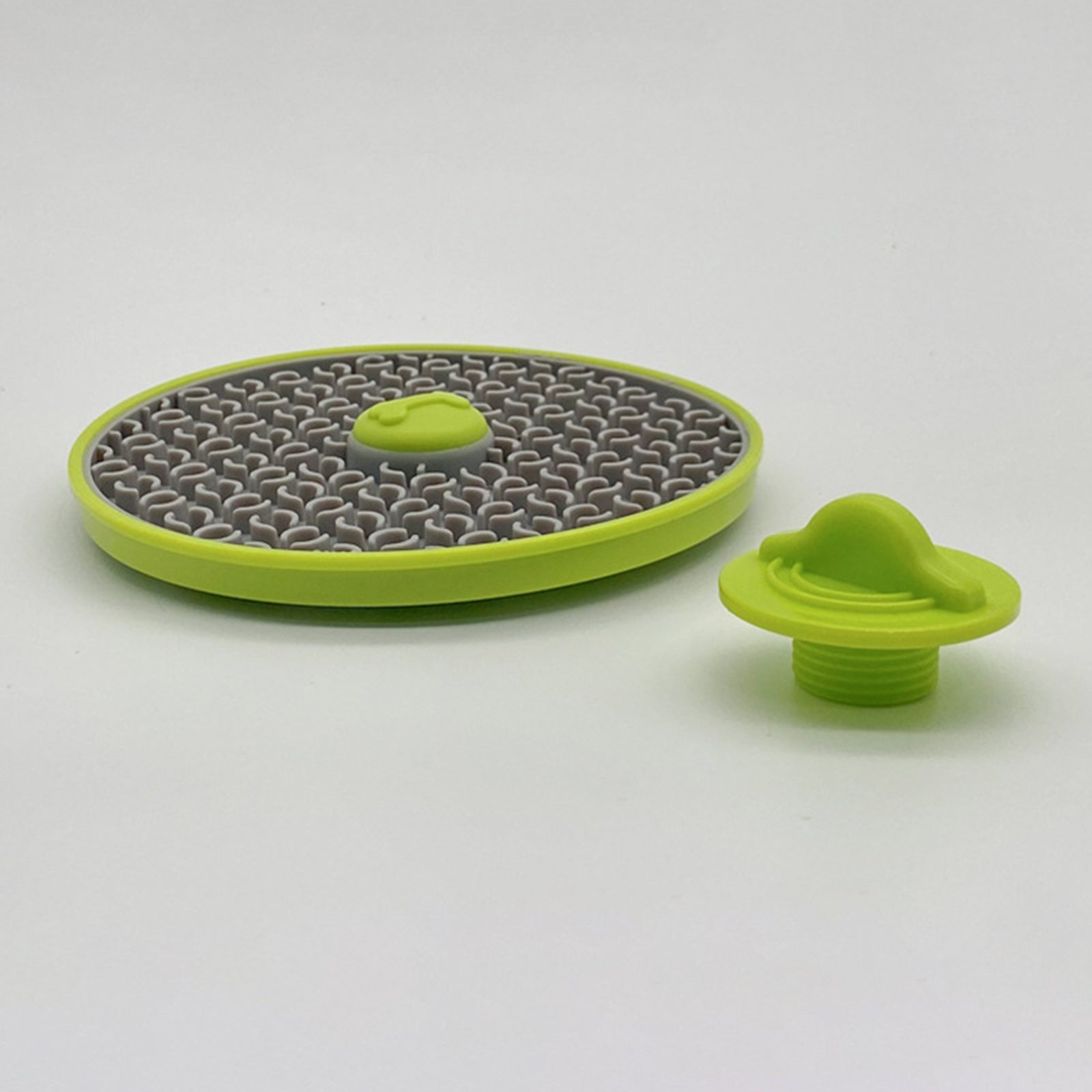 Dog Cat Food Licking Mat PP+TPR Pet Anti Choking Slow Feeder Food Pad (No FDA Certification, BPA Free) - Green