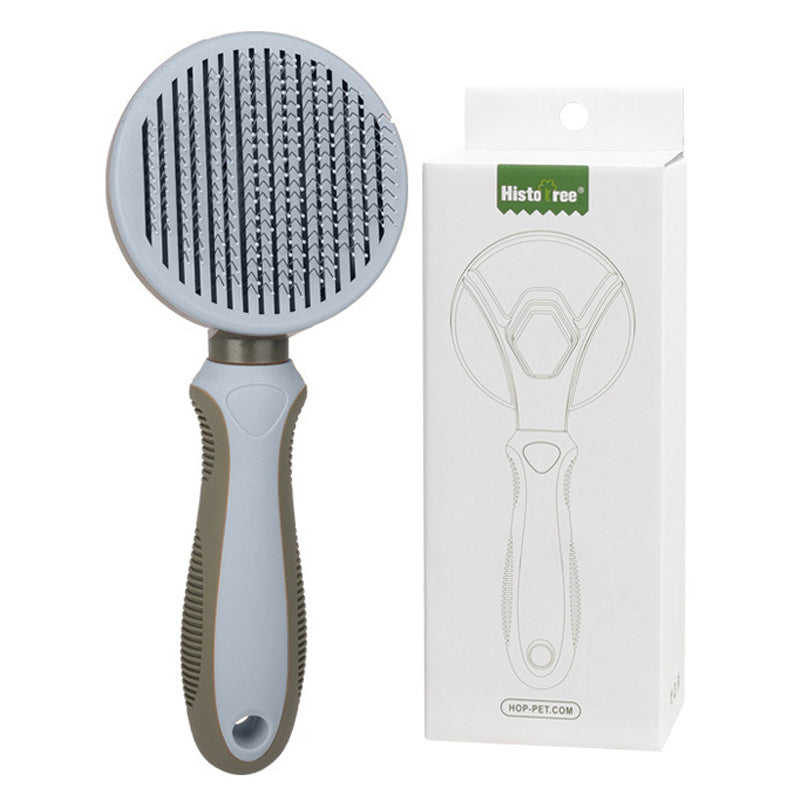 HISTOTREE Pet Hair Removal Needle Comb Dog Cat Floating Hair Cleaning Brush Grooming Supplies, ST - Green / Fine Needle