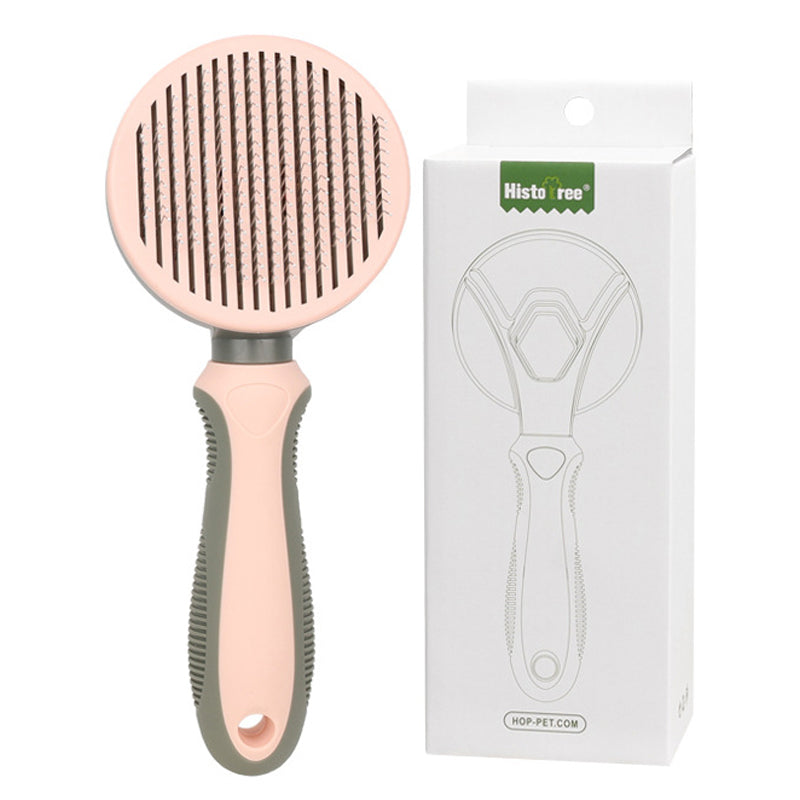HISTOTREE Pet Hair Removal Needle Comb Dog Cat Floating Hair Cleaning Brush Grooming Supplies, ST - Green / Fine Needle