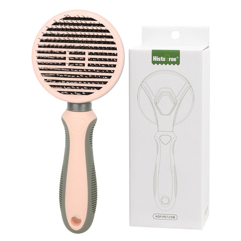 HISTOTREE Pet Hair Removal Needle Comb Dog Cat Floating Hair Cleaning Brush Grooming Supplies, ST - Green / Fine Needle