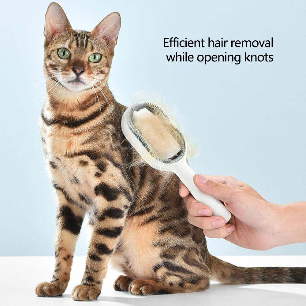 Pet Essential Oil Comb Grooming Brush Comb for Dogs and Cats Massage Removes Loose Fur - Pink / For Short Fur