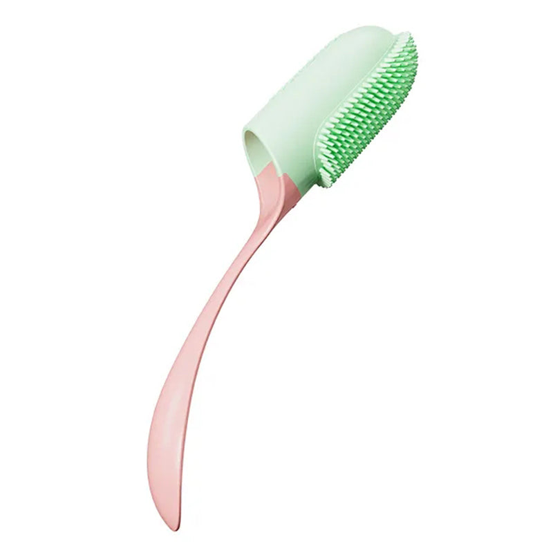 Pet Teeth Cleaning Care Finger Wrap Dog Cat Finger Toothbrush Oral Cleaning Tool - Yellow+Green
