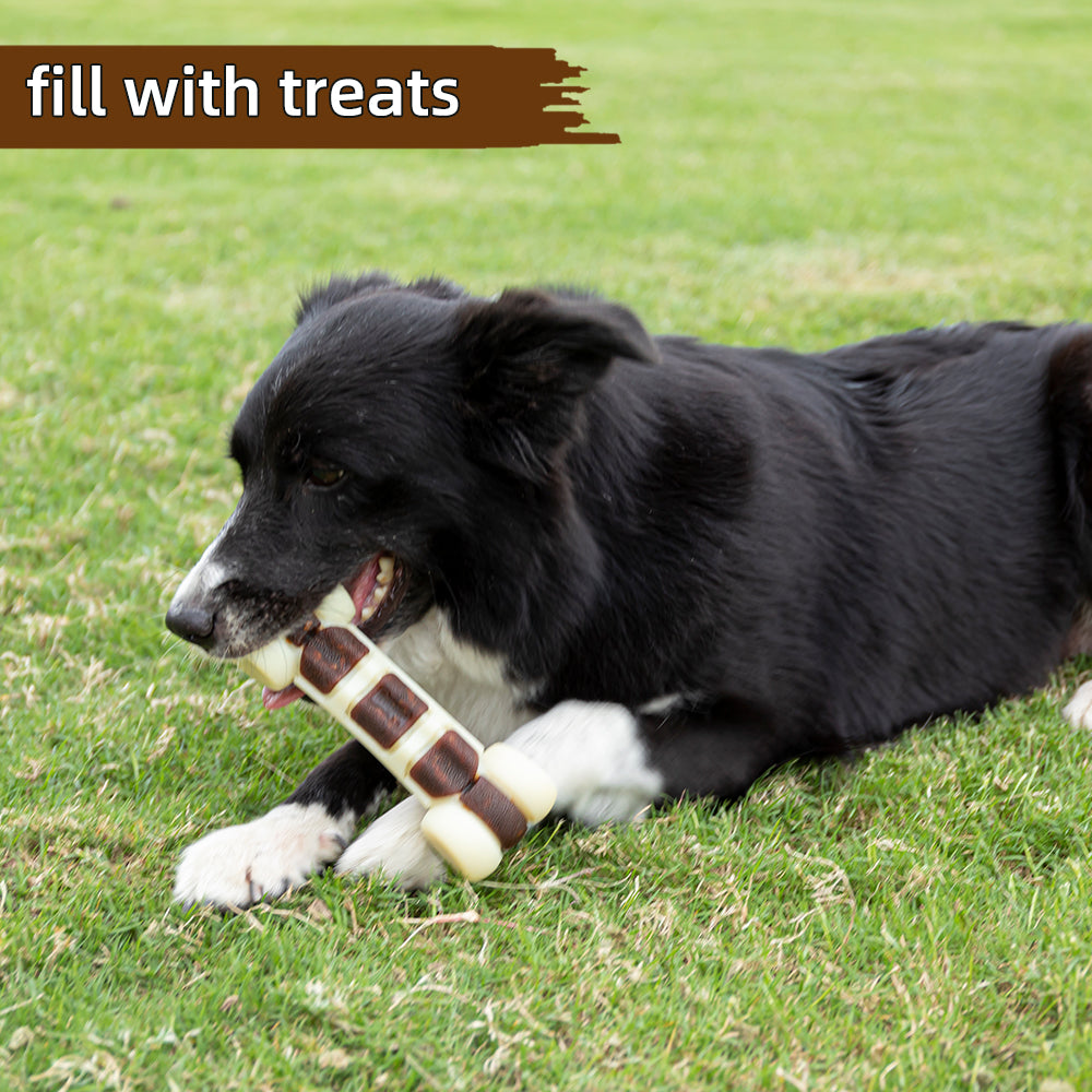 EETOYS Pet Dog Chew Toy Chewer Bone Starch+Nylon Dog Teething Toy (BPA-Free, No FDA Certified), Size: L