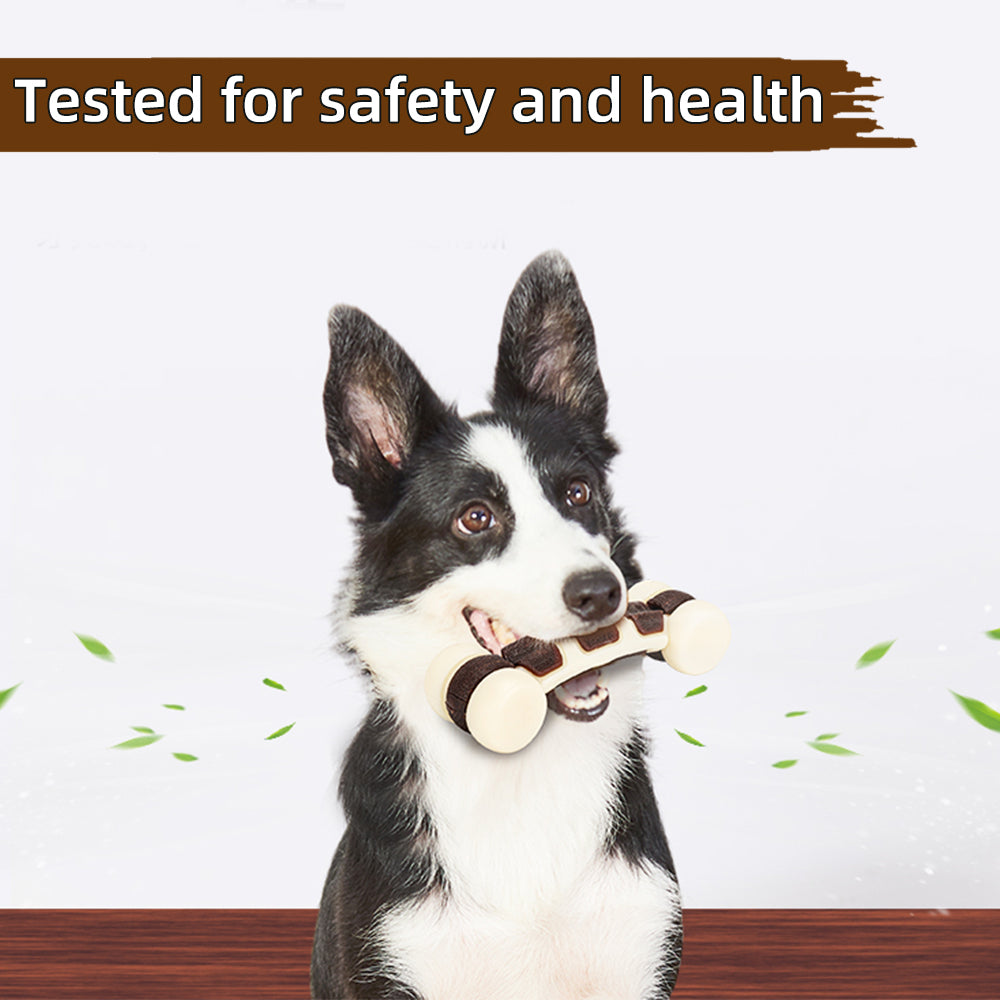 EETOYS Starch+Nylon Dog Teething Toy Pet Dog Chew Toy Chewer Bone (BPA-Free, No FDA Certified), Size: S