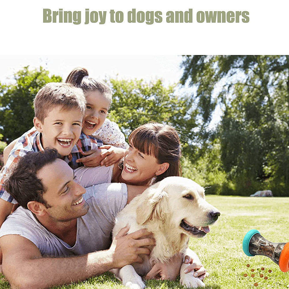 TG-CTOYO66 Dumbbell Shape Rolling Dog Slow Feeder Food Dispenser Pet Self-treat Toy