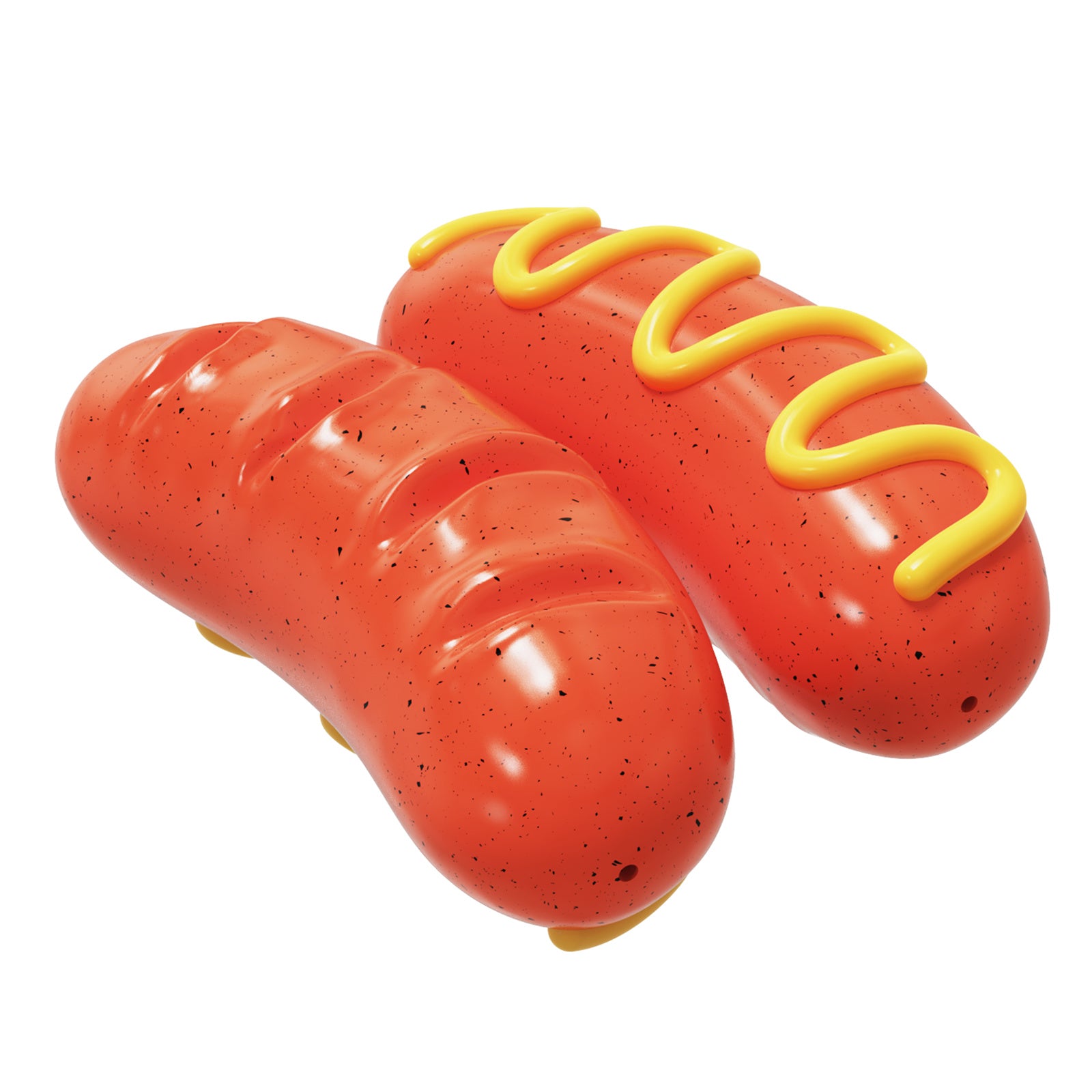 Cute Sausage Design TPR Pet Chewing Squeaky Toy Dog Playing Teething Toy (BPA Free, with FDA Certificate)