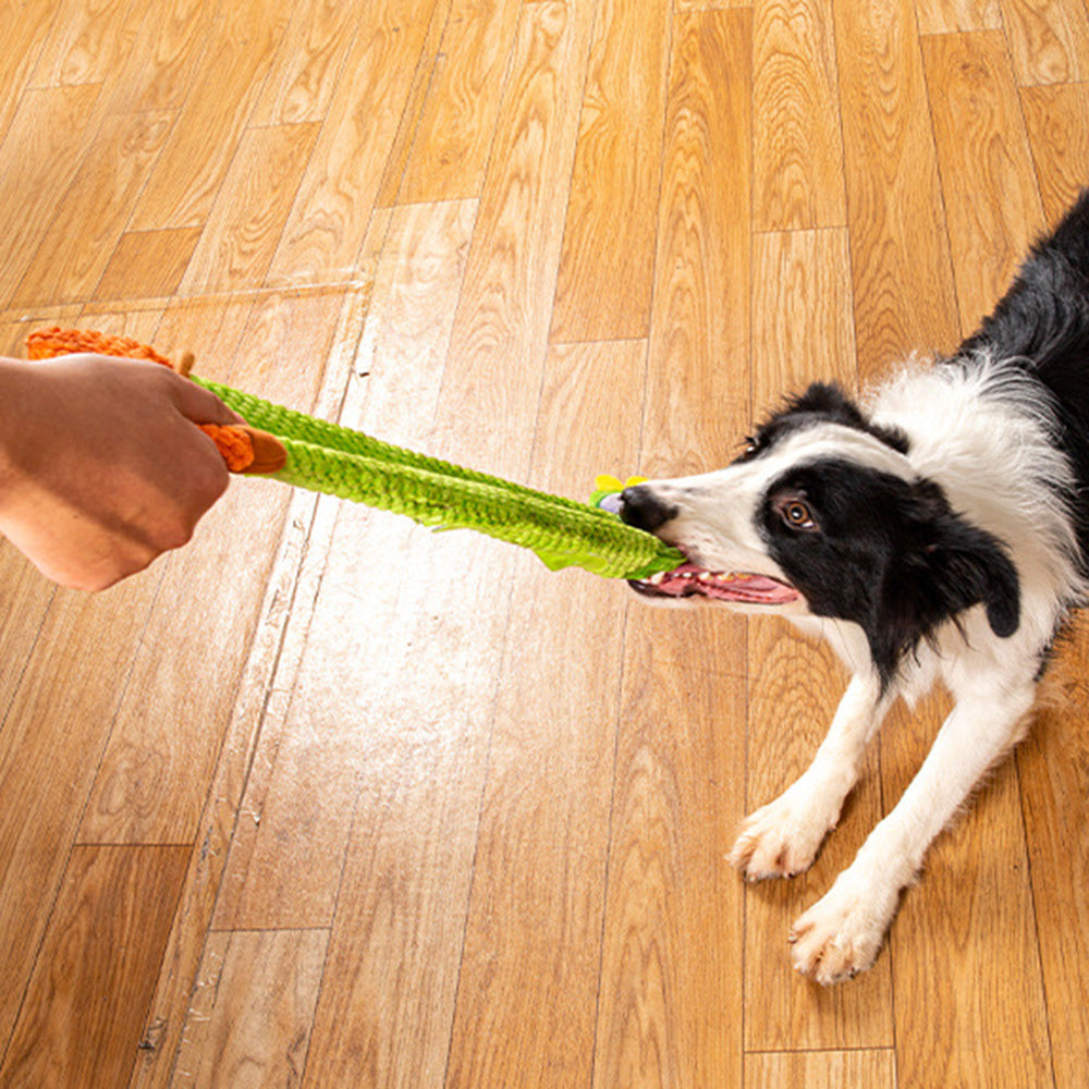 Cactus Style Squeaky Chew Dog Toy Food Sniffing Feeding Stress Relief Pet Supply ST