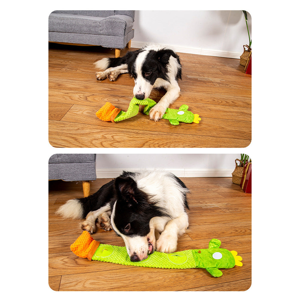 Cactus Style Squeaky Chew Dog Toy Food Sniffing Feeding Stress Relief Pet Supply ST