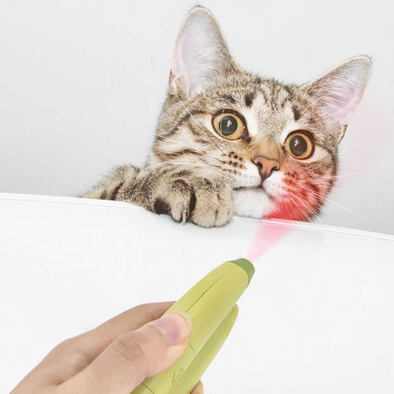 AIWO Banana Shape Pet Nail Clipper Anti-Cutting Blood Line Dog Cat Claw Trimmer with LED Light ST - White Light / Green