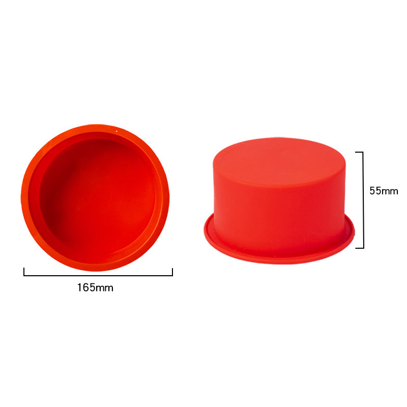 3Pcs / Set 4-inch 6-inch 8-inch Cake Baking Pan Silicone Round Cake Making Mold (BPA-Free, No FDA Certificate)