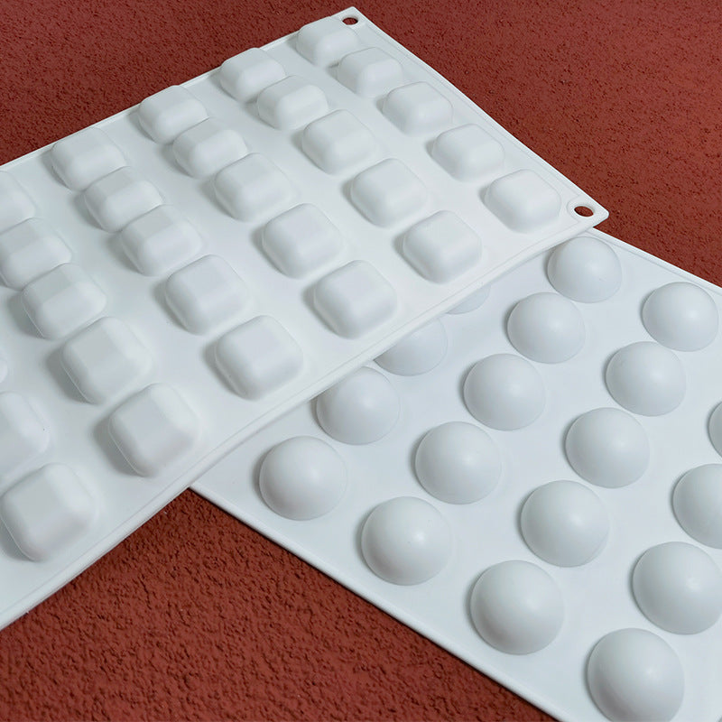 35 Grids Silicone Mold French Mousse Cake Mooncake DIY Baking Tool (BPA Free, No FDA Certificate)