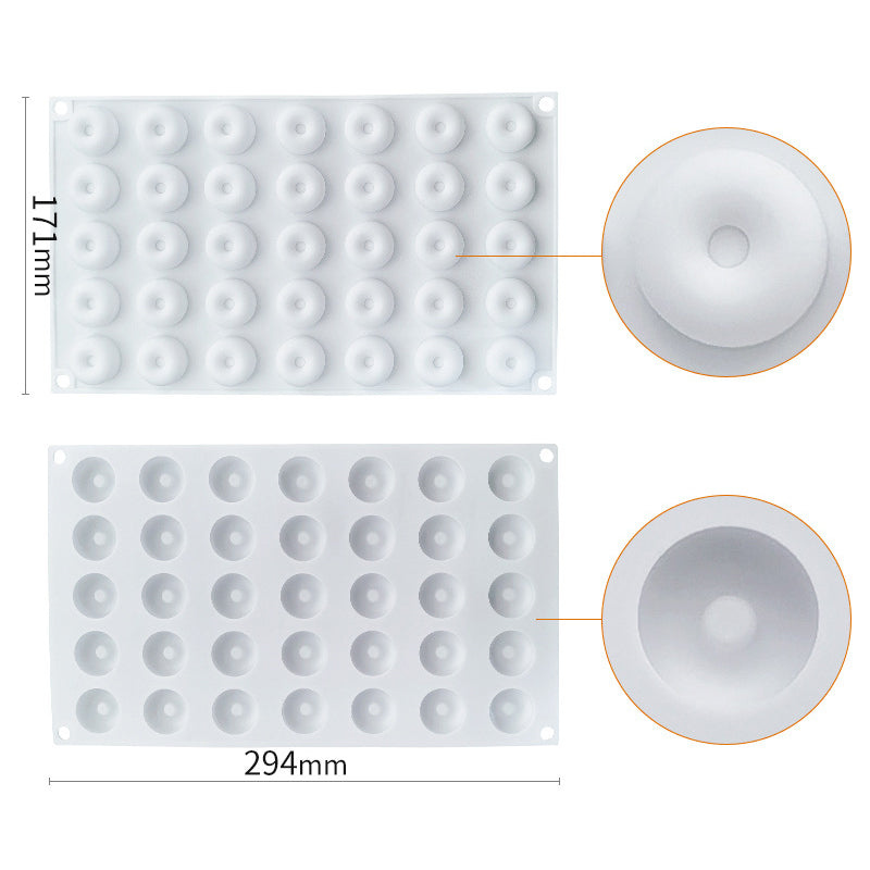 35 Grids Silicone Mold French Mousse Cake Mooncake DIY Baking Tool (BPA Free, No FDA Certificate)