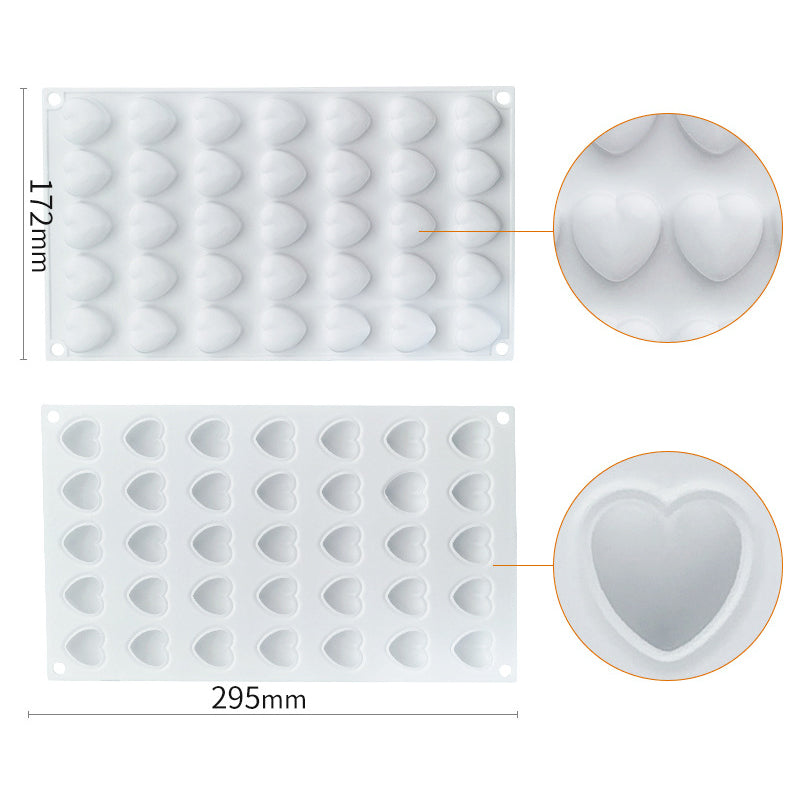 35 Grids Silicone Mold DIY Baking Pudding Mousse Cake Mold Kitchen Tool (BPA Free, No FDA Certificate)