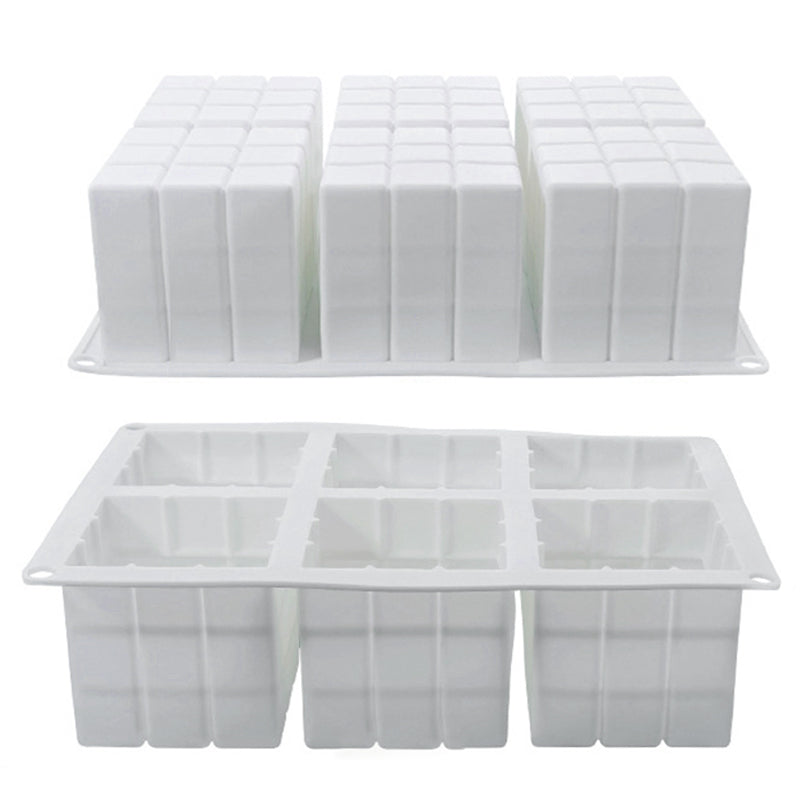 3D Magic Cube / Sofa Shape 6-grid Silicone Mold Mousse Cake Baking Mold (BPA Free, No FDA Certificate)