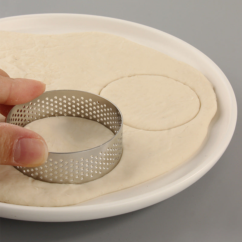 6PCS 5 / 6 / 7 / 8 / 9 / 10CM Diameter Baking Mold Stainless Steel Cake Tart Ring (BPA-Free, No FDA)