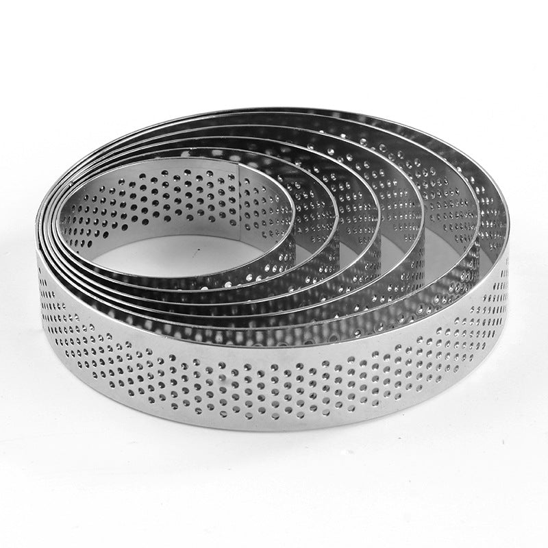 6PCS 5 / 6 / 7 / 8 / 9 / 10CM Diameter Baking Mold Stainless Steel Cake Tart Ring (BPA-Free, No FDA)