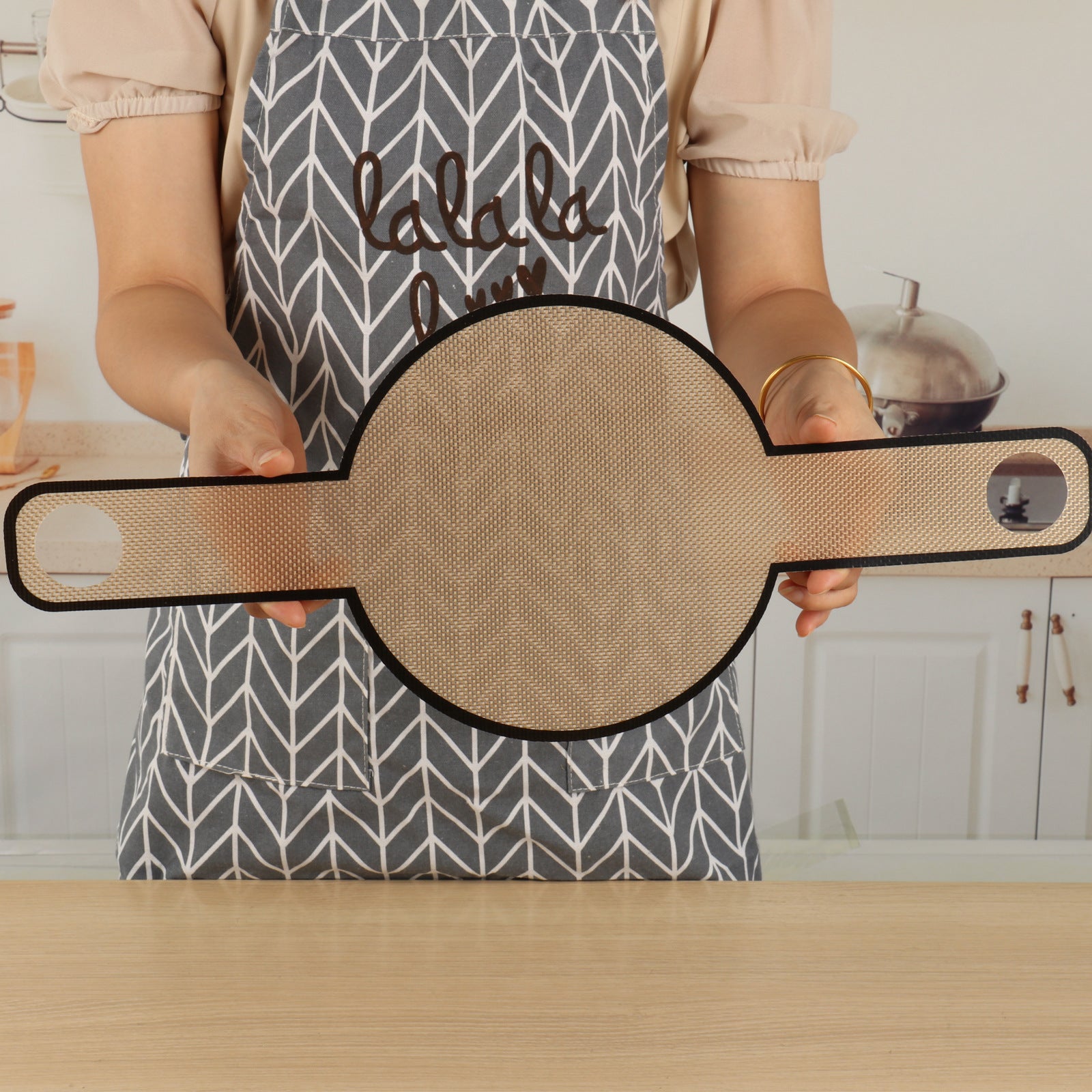 Dutch Oven Bread Baking Pad Long Handles Sling Non-stick Dough Transfer Pad (BPA Free, No FDA)