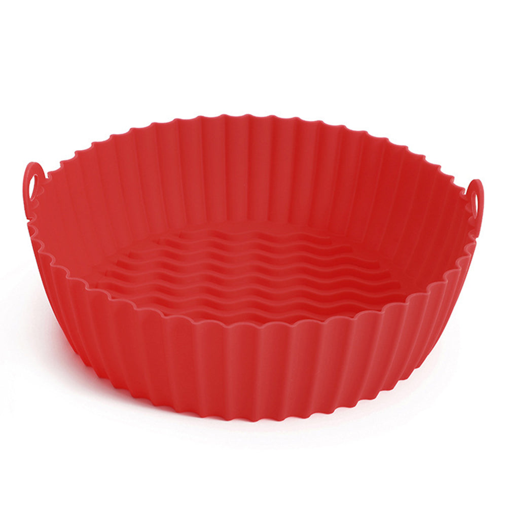 8.5-inch Air Fryer Silicone Liner Baking Tray Reusable Silicone Pot (BPA-free, No FDA Certificate)