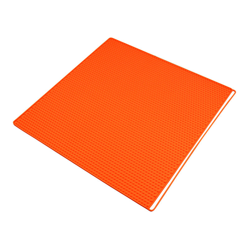 Silicone Pet Cat Litter Mat Anti-slip Kitty Paws Scratch Pad Easy to Clean - Purple
