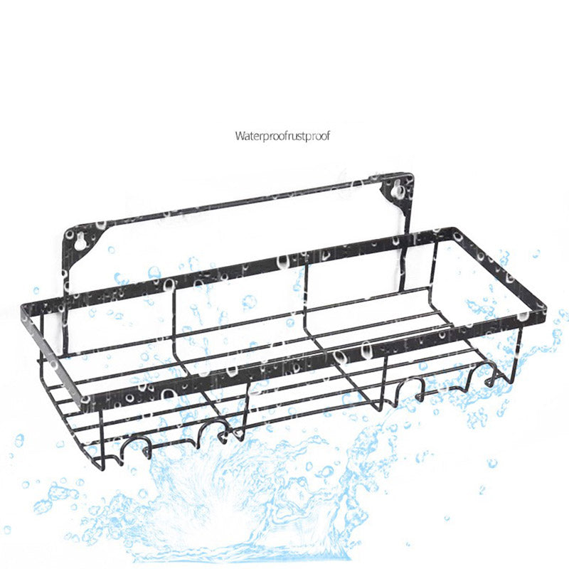 001- L02 3Pcs Wall Mounted Shower Caddy Storage Rack Shelf Organiser No Drilling / Drilling
