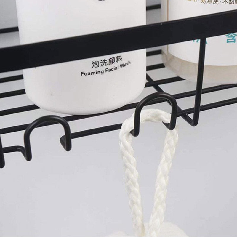 001- L02 3Pcs Wall Mounted Shower Caddy Storage Rack Shelf Organiser No Drilling / Drilling