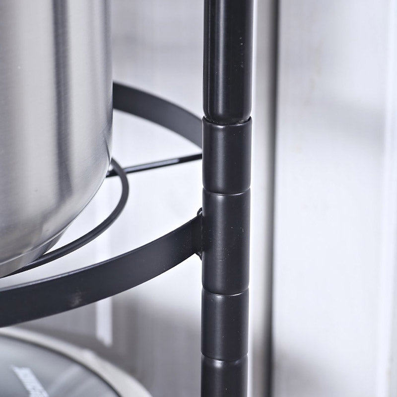001-ZJ-GJ002 2-Tier Kitchen Pot Rack Metal Iron Cookware Stand Storage Organizer