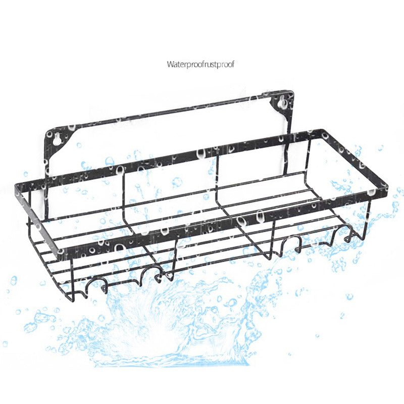 001- L02 4Pcs Bath Shower Caddy No Drilling / Drilling Shower Rack Organiser Holder