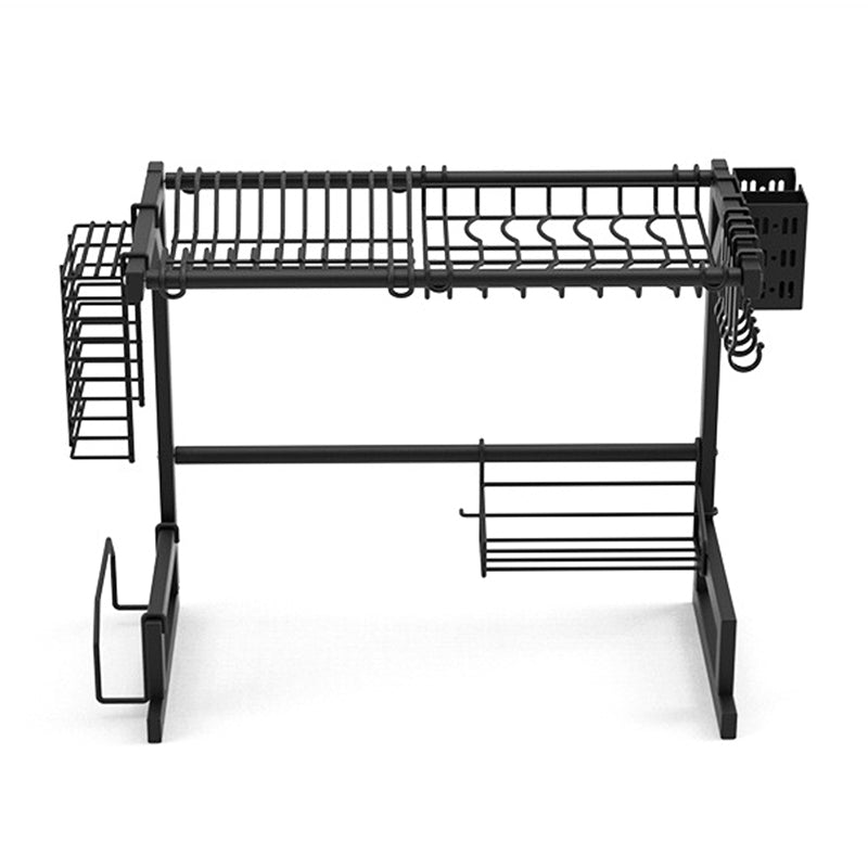 001- ZJ-LSJ1 55cm Stainless Steel Dish Drying Rack Kitchen Counter Utensil Cutlery Holder