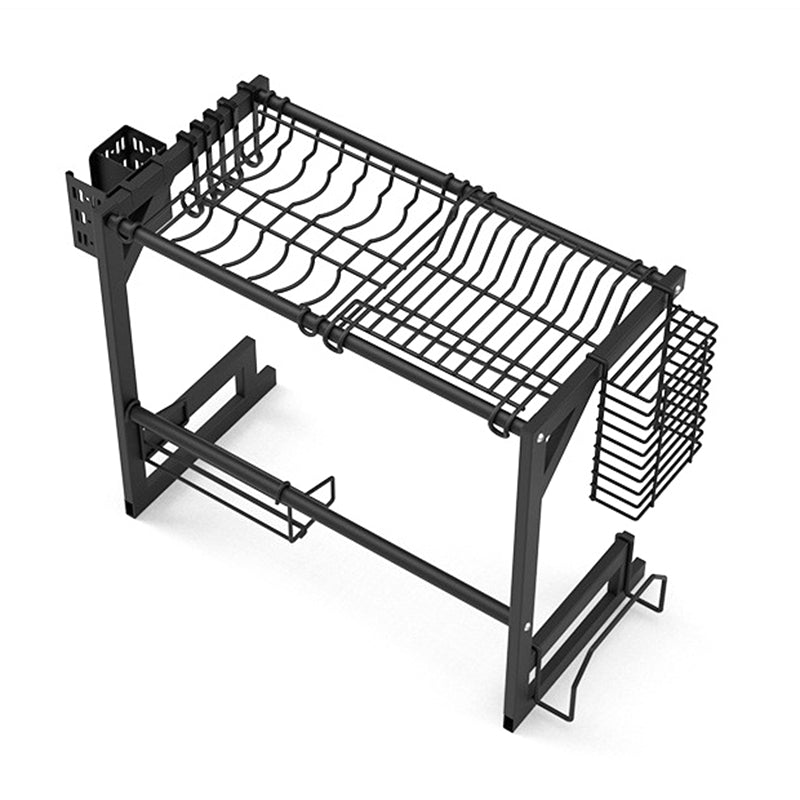 001- ZJ-LSJ1 55cm Stainless Steel Dish Drying Rack Kitchen Counter Utensil Cutlery Holder