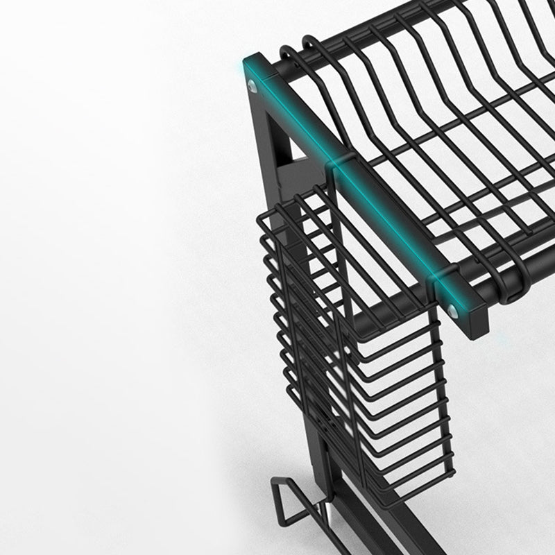 001- ZJ-LSJ1 75cm Dish Drainer Rack Single Layer Cutlery Dish Drying Rack for Kitchen Counter