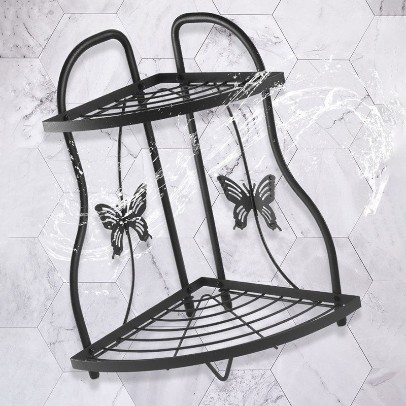 001-ZJ-SJ01 2 Layers Bathroom Organizer Punching Free Disassembly Kitchen Storage Rack