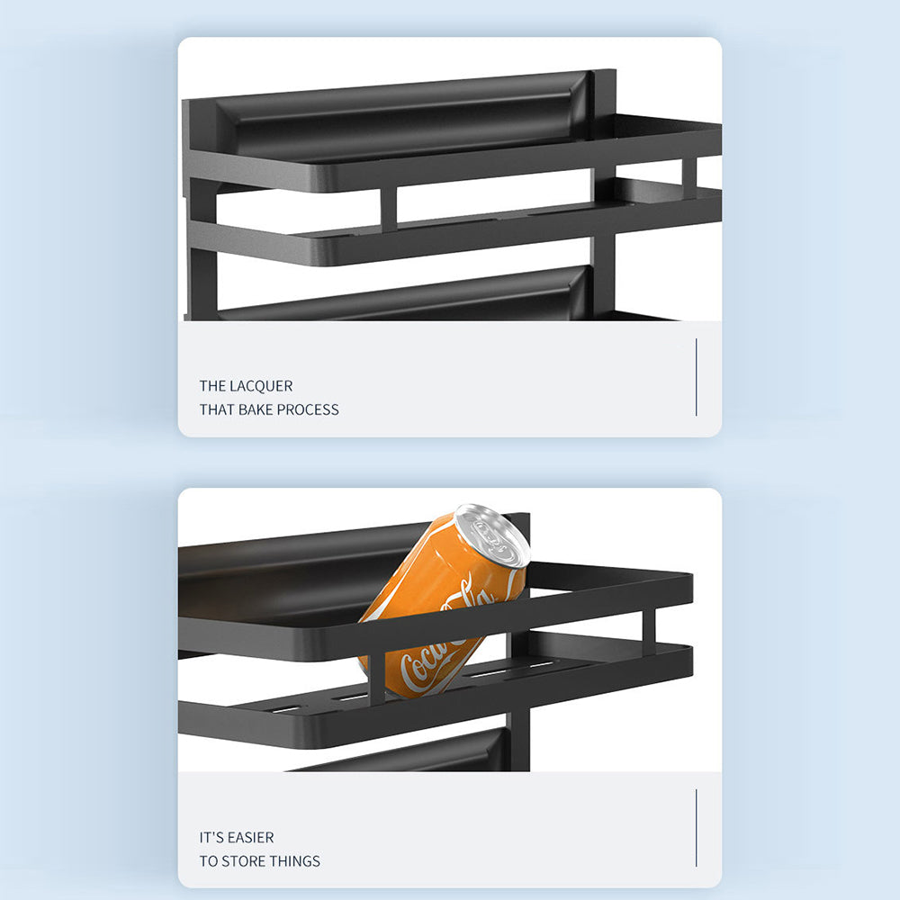 003XH-002 No-Drill Magnetic Storage Holder for Refrigerator, Kitchen Storage Rack, Wrap Dispenser, Towel Holder