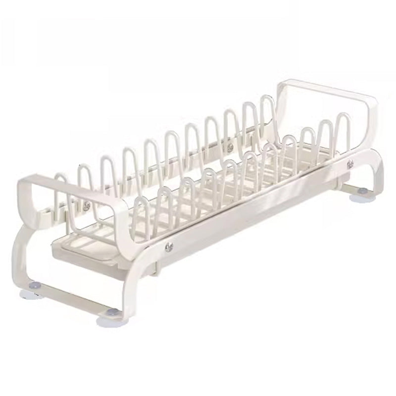 003XH-0027-1 Pull Out Dish Rack Multifunctional Slideable Dish Drying Holder with Drainboard