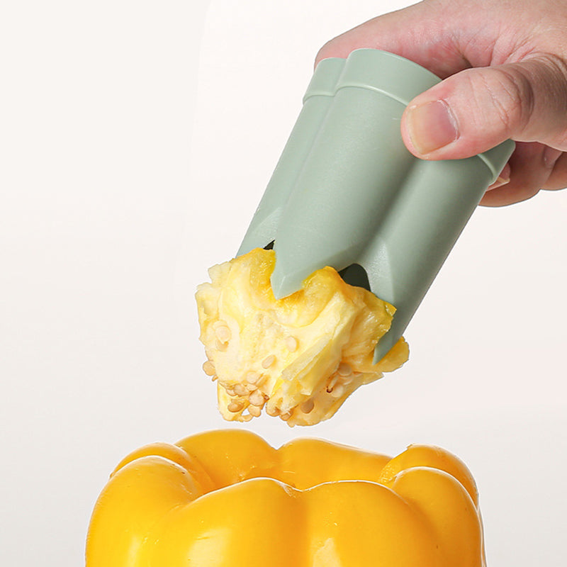 Jalapeno Pepper Core Remover ABS Bell Pepper Corer Seed Removal Tool (No FDA, BPA Free)
