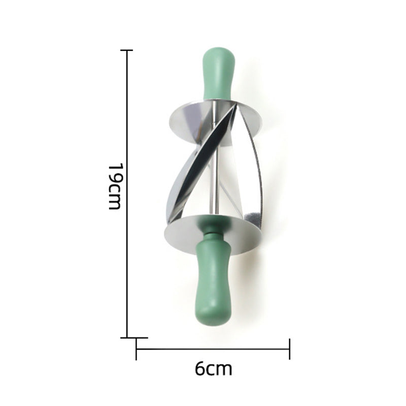PP+Stainless Steel Croissant Dough Rolling Cutter Bread Making Kitchen Tool (No FDA, BPA Free)