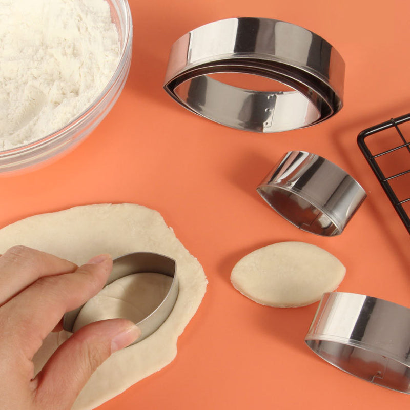 6Pcs / Set Rugby Fondant Cake Frame Cookie Cutters Biscuit Embosser Mold (BPA Free, No FDA)