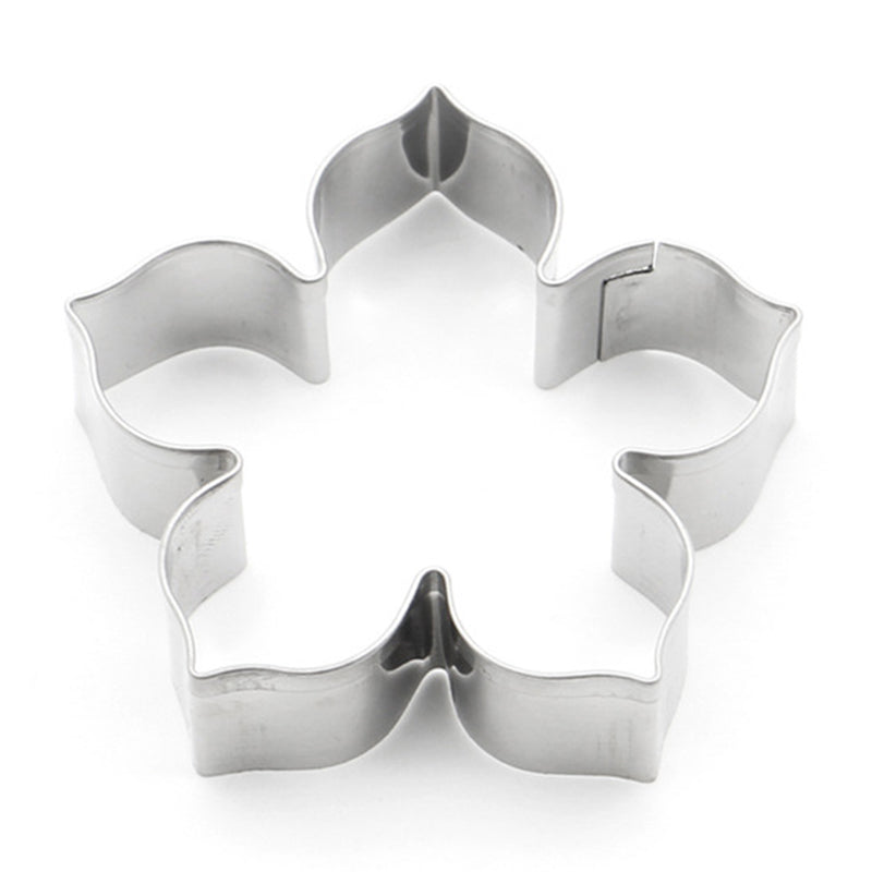 4Pcs Stainless Steel Flower Shape Cookie Cutter Set DIY Baking Mold (BPA Free, No FDA)