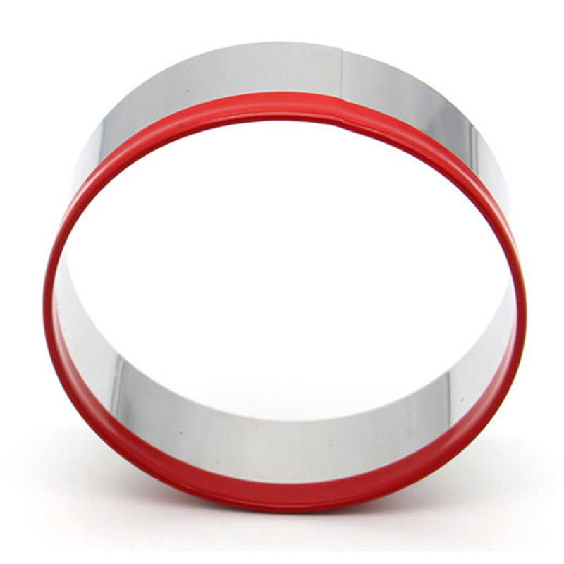 12Pcs Cake Ring Colorful Circle Cookie Cutter Stainless Steel Biscuit Mold (BPA Free, No FDA)