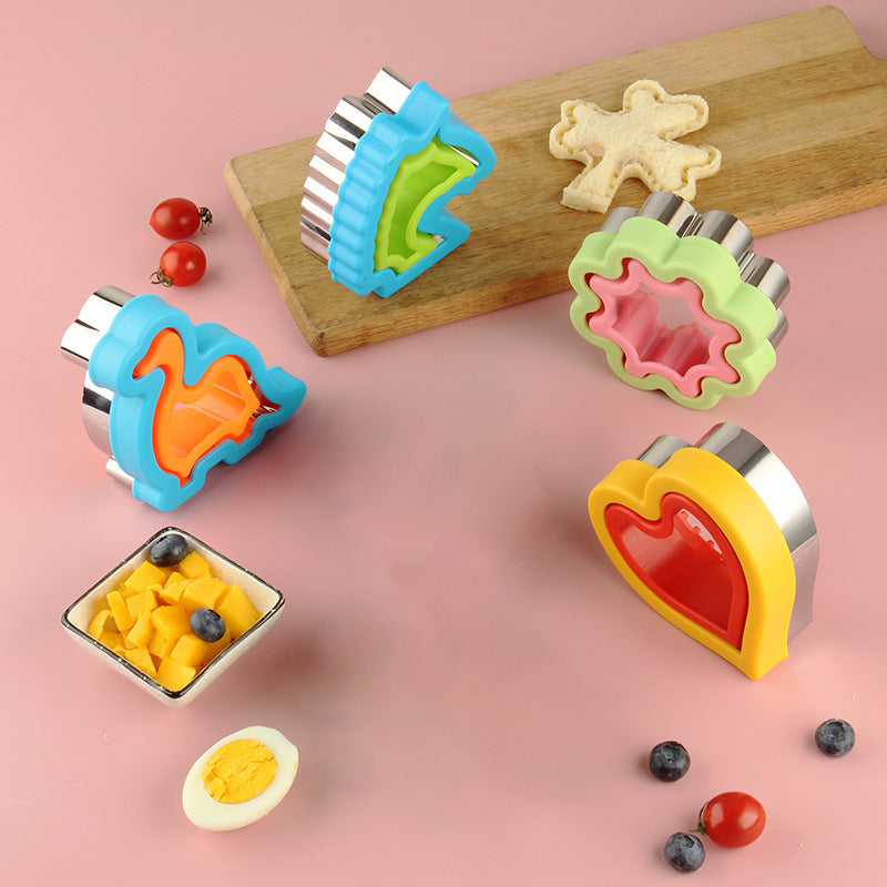 Sandwich Cutter for Kids Animal Flower Shape Biscuit Bread Baking Mold (BPA Free, No FDA)