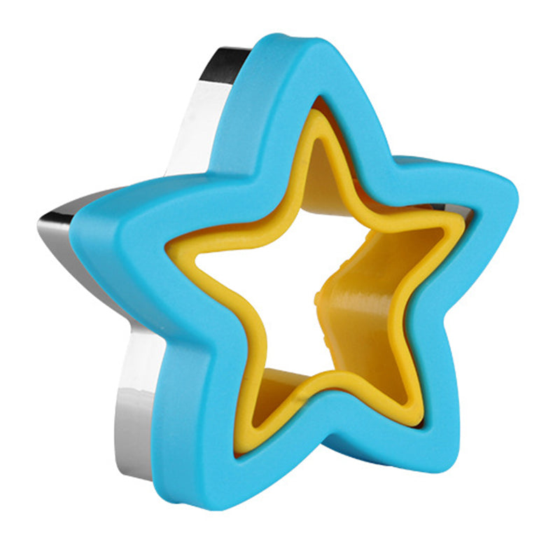 Geometric Shape Sandwich Cutter for Kids Biscuit Bread DIY Baking Mold (BPA Free, No FDA)