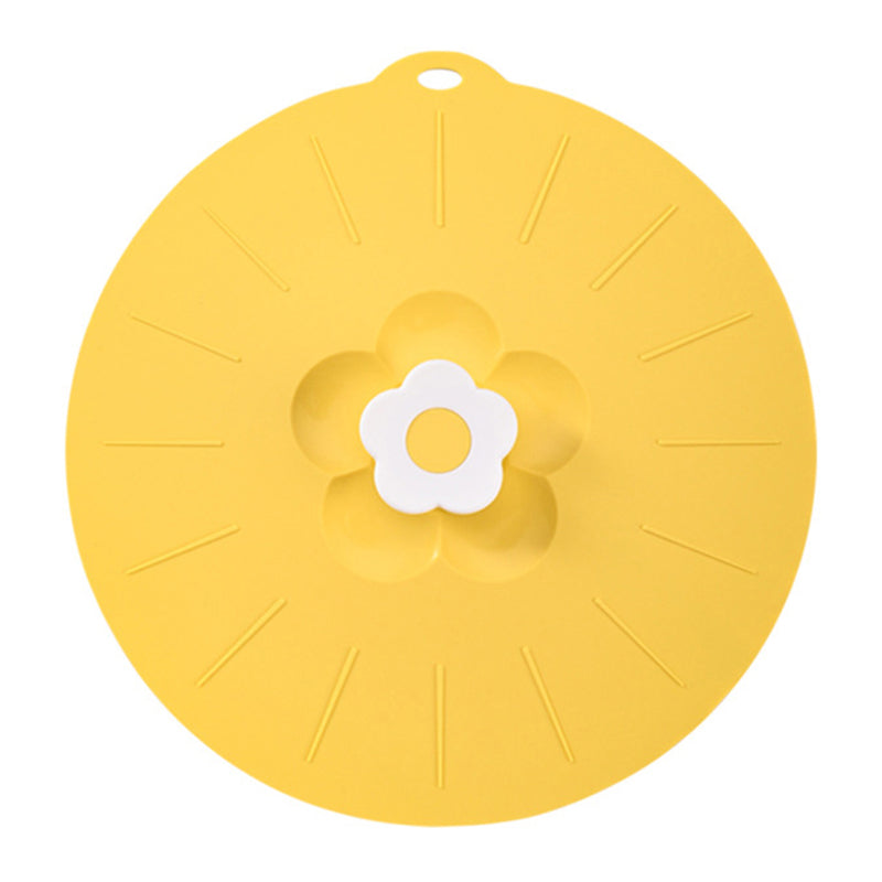20*20cm Cute Flower Silicone Fresh-keeping Lid Kitchen Round Bowl Lid (No FDA Certificate, BPA Free)