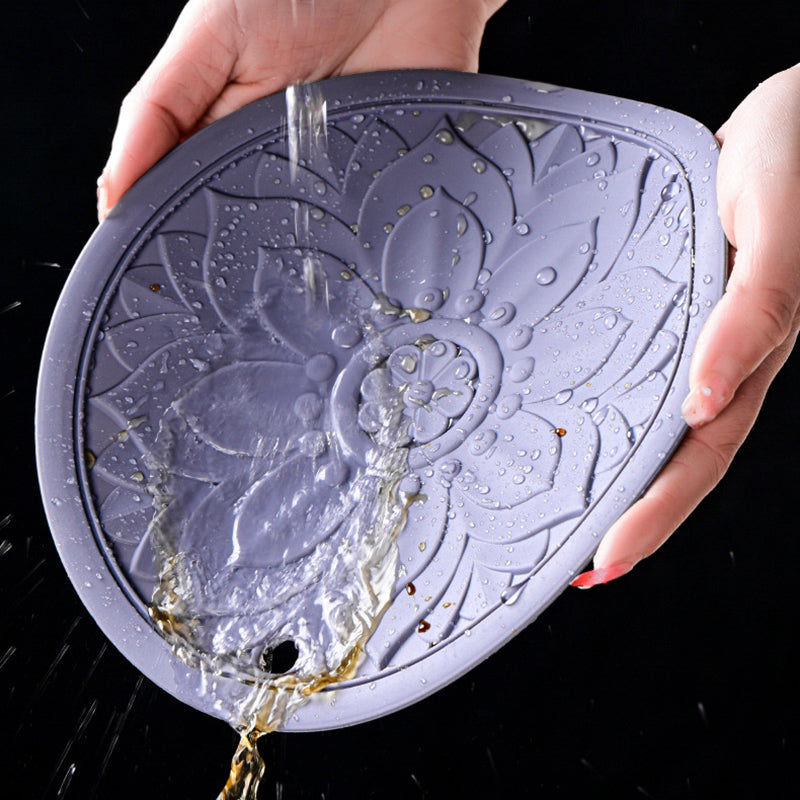 3Pcs 16*16cm Chinese Hollow Carving Cup Mat Heat Insulation Placemat Silicone Coaster