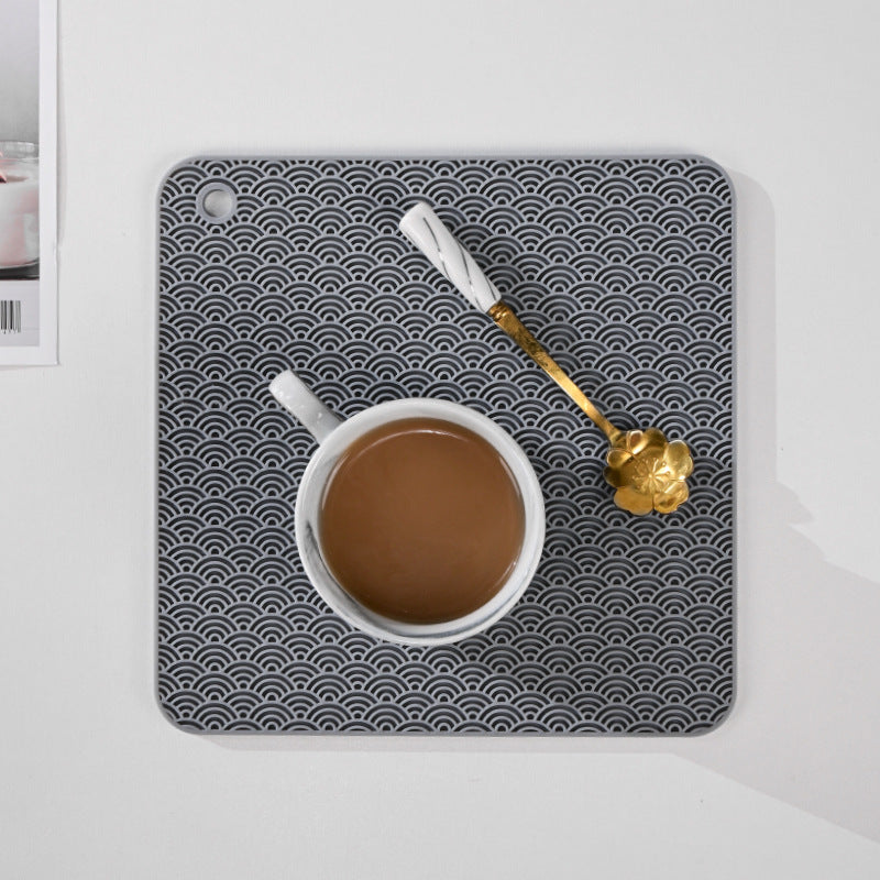 Square Silicone Bowl Dish Heat Insulation Pad Dining Table Protection Mat