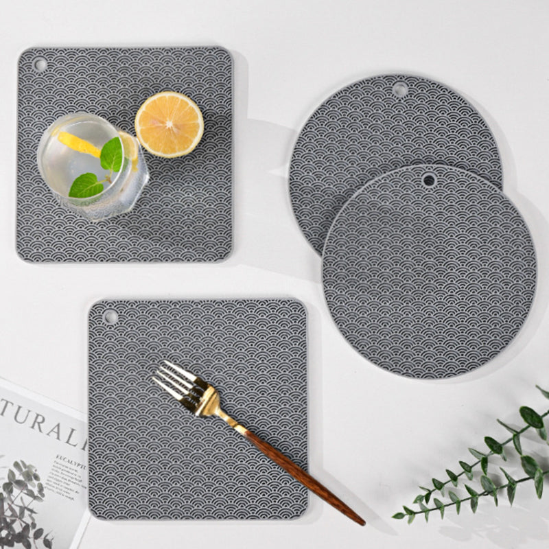 Square Silicone Bowl Dish Heat Insulation Pad Dining Table Protection Mat