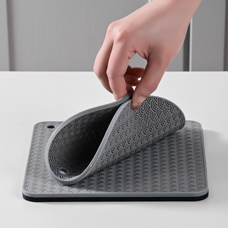 Round Silicone Anti-scalding Bowl Dish Pad Dining Table Protection Mat