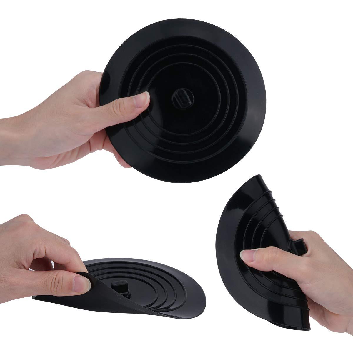 15cm Silicone Drain Cover Kitchen Sink Bathtub Hair Stopper Leak-proof Plug
