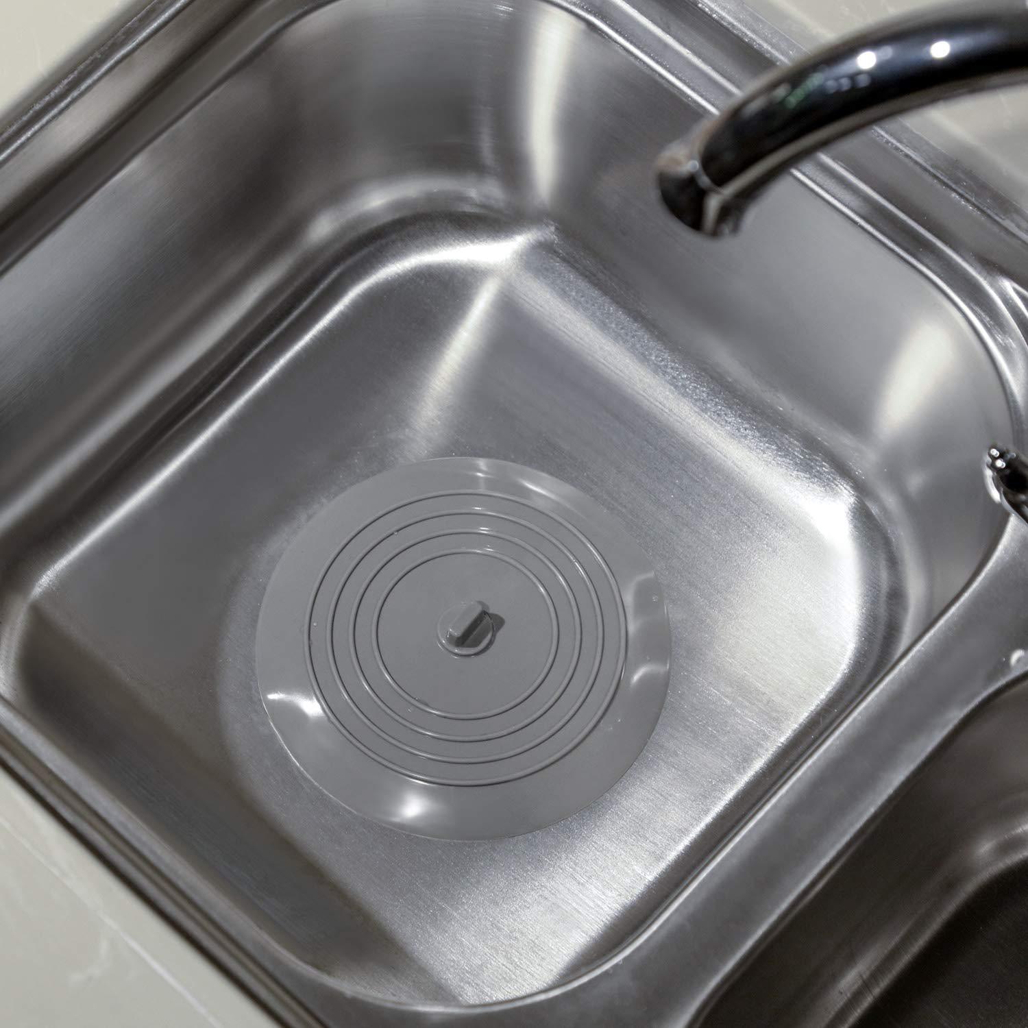 15cm Silicone Drain Cover Kitchen Sink Bathtub Hair Stopper Leak-proof Plug