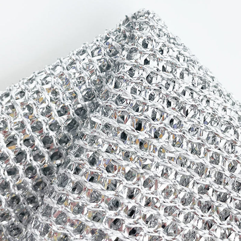 20x20CM Silver Wire Mesh Kitchen Cleaning Cloth Dishwashing Rag Dishcloth