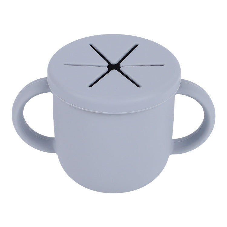 ZP2004C 250ml Toddler Silicone Cup Anti-fall Kids Snack Storage Cup (FDA Certified, BPA-Free)