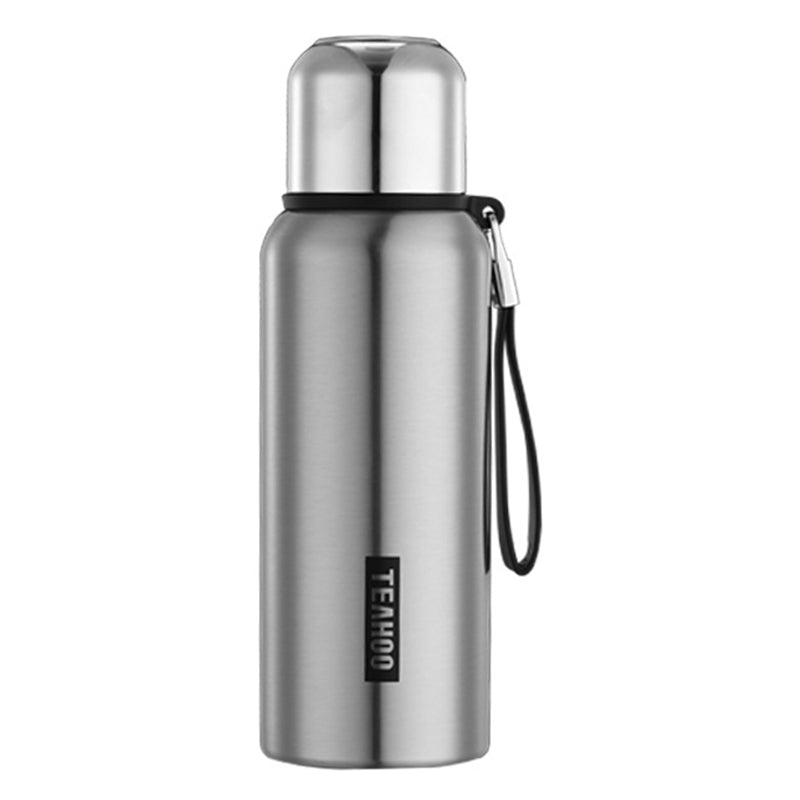TEAHOO 600ML 316 Stainless Steel Insulated Cup Portable Water Bottle with Cloth Sleeve (BPA-Free, No FDA)